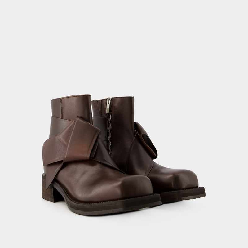 Musubi W Boots - Acne Studios - Leather - Dark Brown