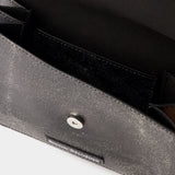 Platt Crackle Crossbody Bag - Acne Studios - Leather - Black