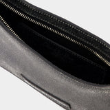 Platt Mini Crackle Hobo Bag - Acne Studios - Leather - Black