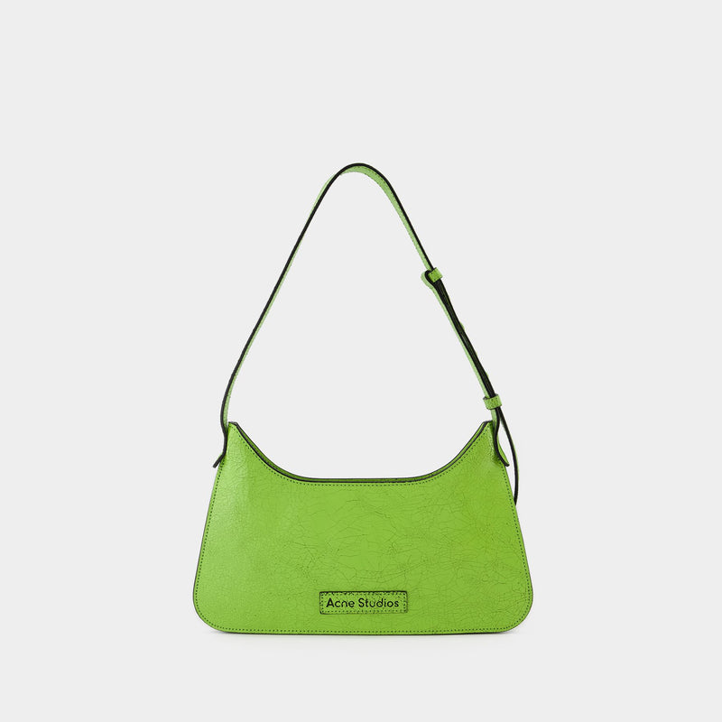 Platt Mini Crackle Hobo Bag - Acne Studios - Leather - Lime Green