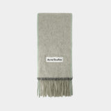 Solid Vally Scarf - Acne Studios - Wool - Beige/Grey