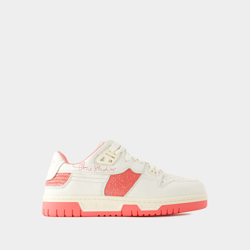 08sthlm Low Pop M Sneakers - Acne Studios - Leather - White/Pink