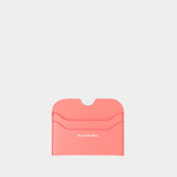 Elmas Large S Card Holder - Acne Studios - Leather - Electric Pink