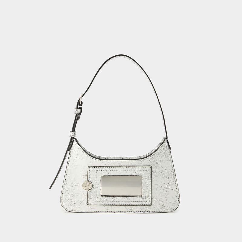 Platt Micro Crackle Hobo Bag - Acne Studios - Leather - White