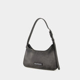 Platt Micro Crackle Hobo Bag - Acne Studios - Leather - Black