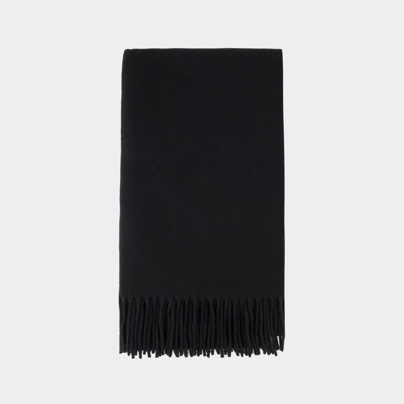 Classic Scarf - TOTEME - Wool - Black
