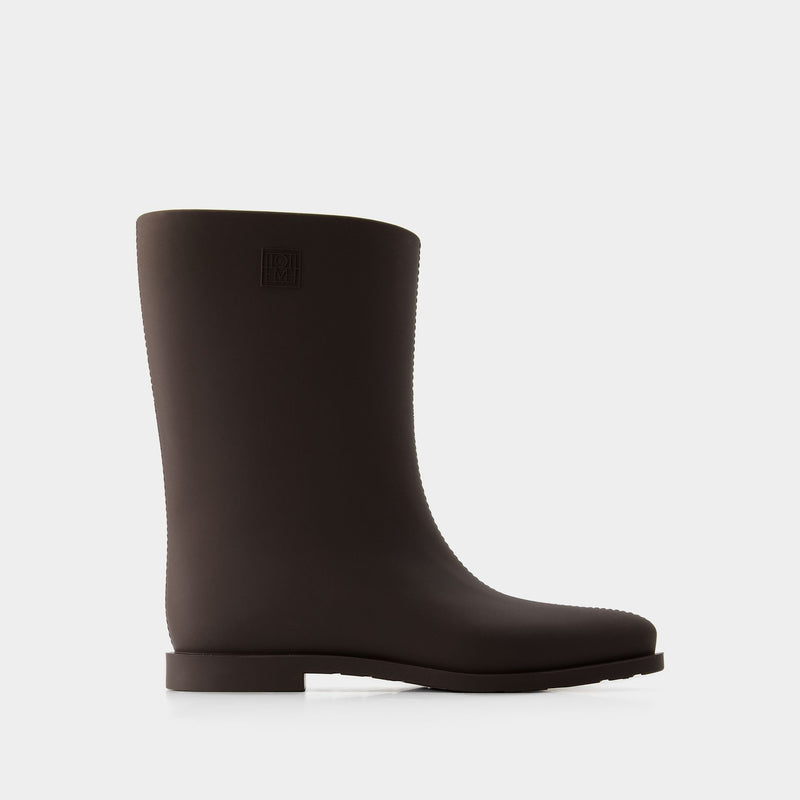 The Rain Boots - Toteme - Rubber - Brown