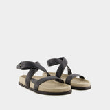 The Chunky Sandals - TOTEME - Leather - Black
