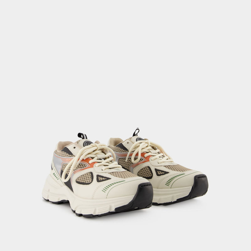 Marathon Sneakers - Axel Arigato -  Cream/Green Kale - Leather