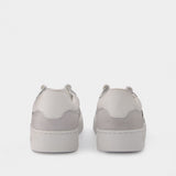 A-Dice Lo Baskets in White Leather