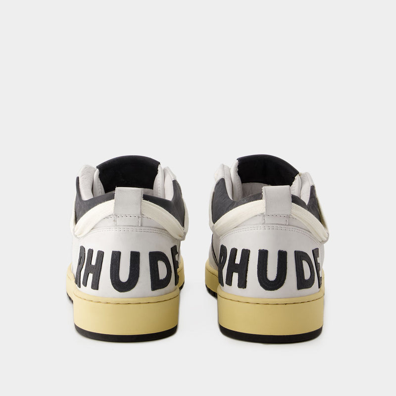 Rhecess Low Sneakers - Rhude - Leather - White/Black