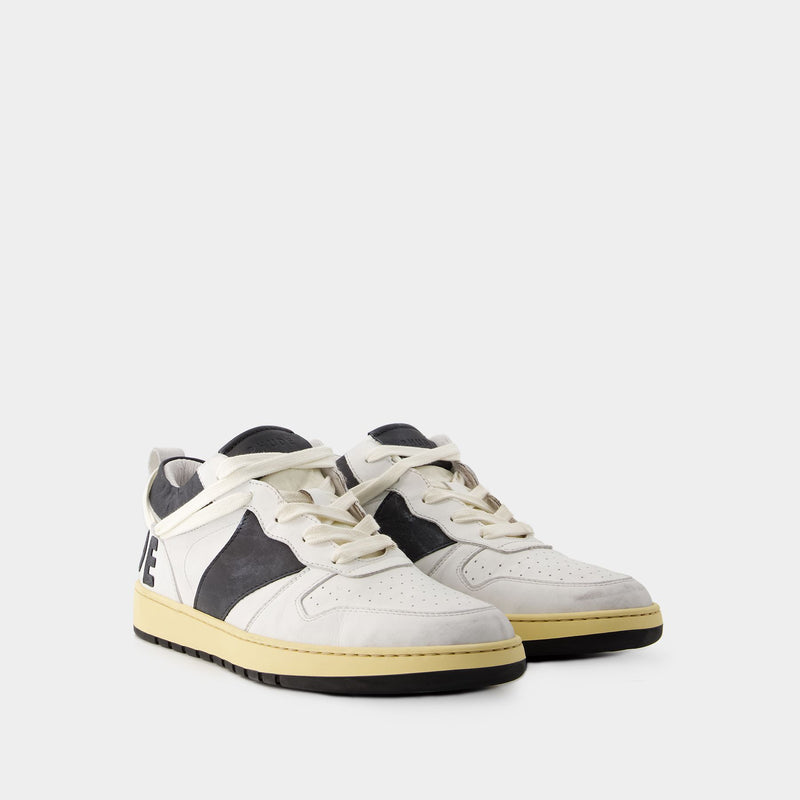 Rhecess Low Sneakers - Rhude - Leather - White/Black