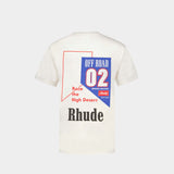 02 T-Shirt - Rhude - Cotton - White