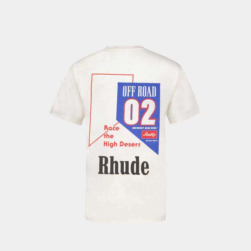 02 T-Shirt - Rhude - Cotton - White