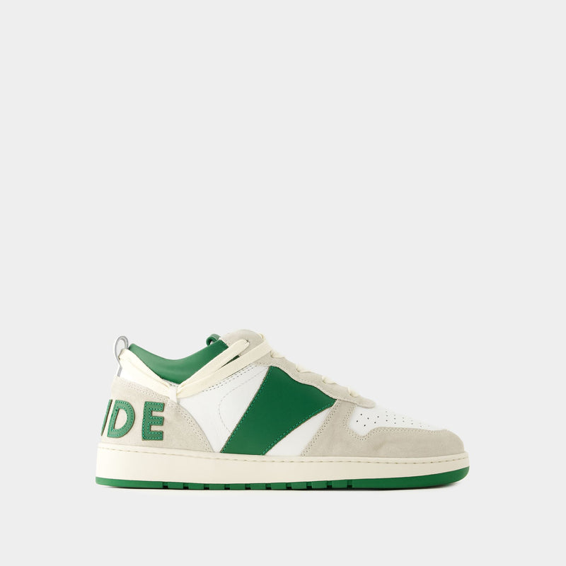 Rhecess Low Sneakers - Rhude - Leather - White/Green