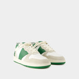 Rhecess Low Sneakers - Rhude - Leather - White/Green