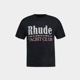 Rhude Flag T-Shirt - Rhude - Cotton - Black