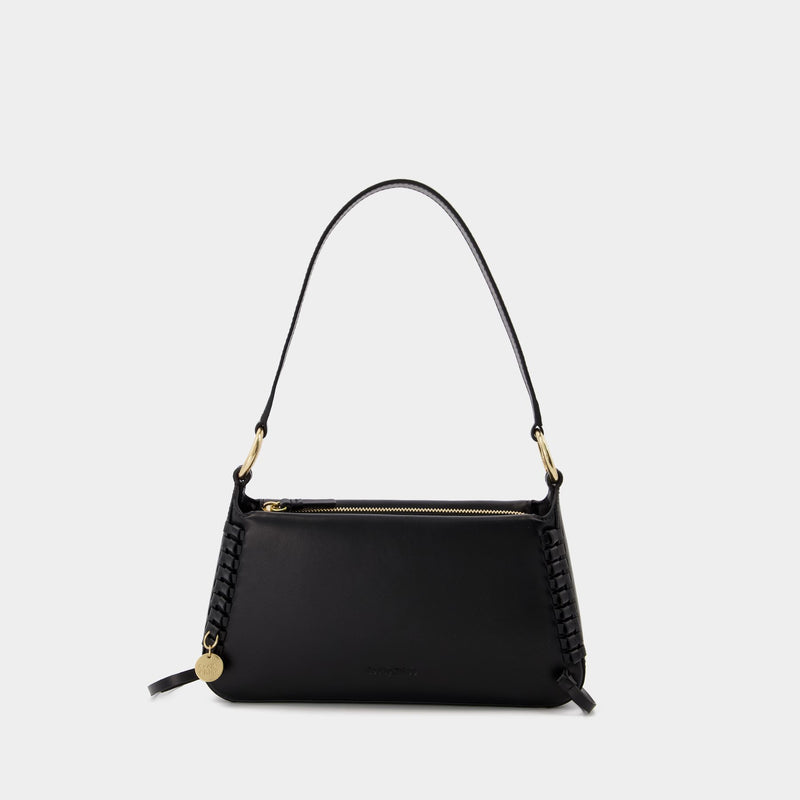 Sac baguette Tilda en Cuir Noir