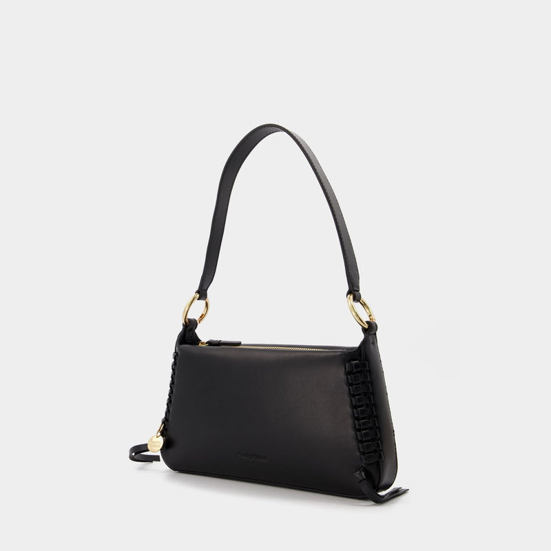 Sac baguette Tilda en Cuir Noir