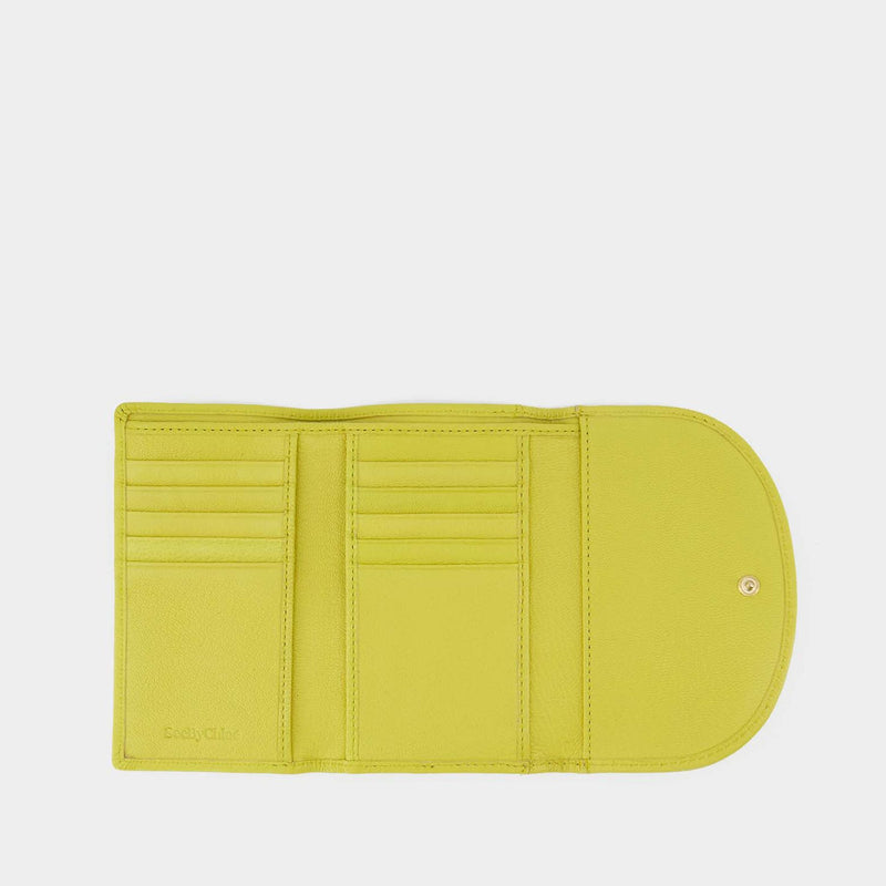 Hana Compact  Wallet - See By Chloe -  Retro Yellow - Leather