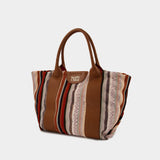 Leatizia Tote Bag - See By Chloe -  Multicolor  - Cotton/Leather
