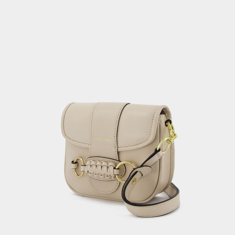 Saddie Hobo Bag - See By Chloe - Cement Beige - Leather