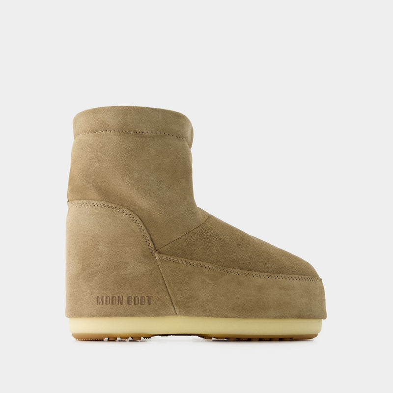 Icon Low Nolace - Moon Boot - Leather - Beige