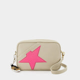 Star Bag in White Leather