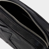 Mini Star Hobo Bag - Golden Goose -  Black - Leather