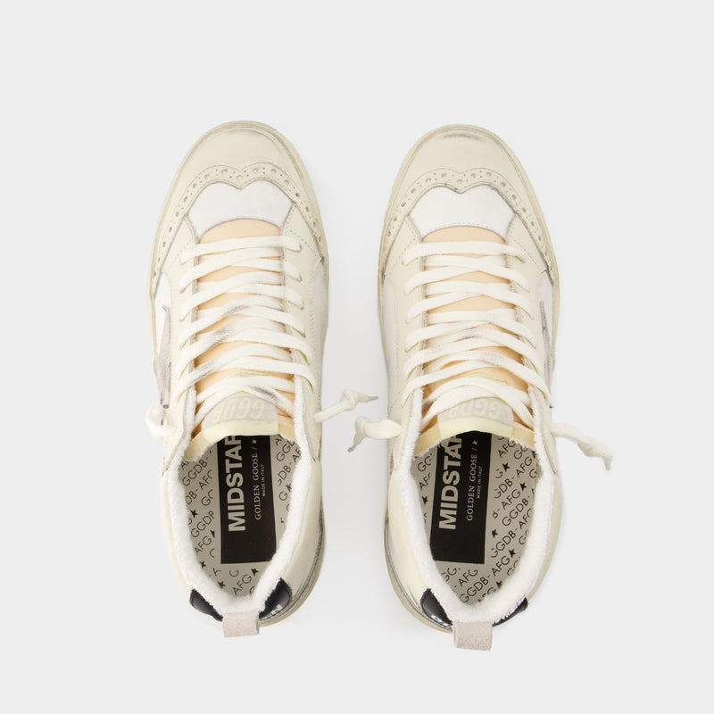 Mid Star Sneakers - Golden Goose - Leather - Multi