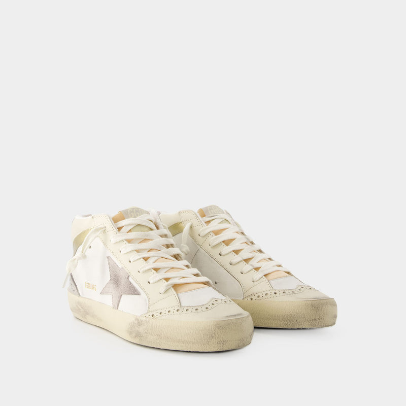 Mid Star Sneakers - Golden Goose - Leather - Multi