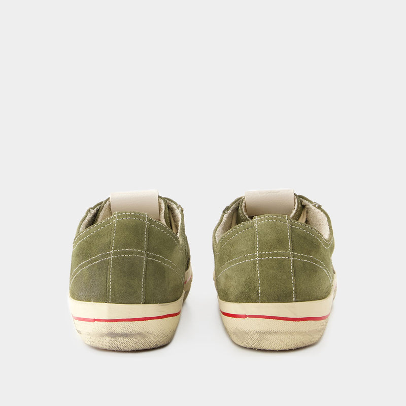 V-Star Sneakers Golden Goose Leather Dark Green - Main Image