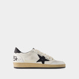 Ball Star Sneakers - Golden Goose - Leather - White/ Black