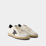 Ball Star Sneakers - Golden Goose - Leather - White/ Black