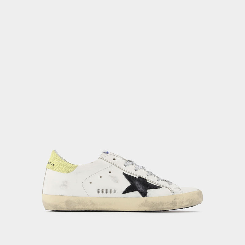 Super Star Sneakers in White Leather