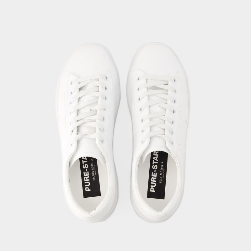 Pure Star Sneakers - Golden Goose - Leather - Optic White