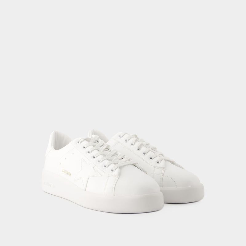 Pure Star Sneakers - Golden Goose - Leather - Optic White