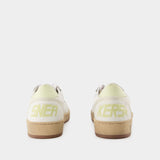 Ball Star Sneakers - Golden Goose -  Light Yellow/White - Leather