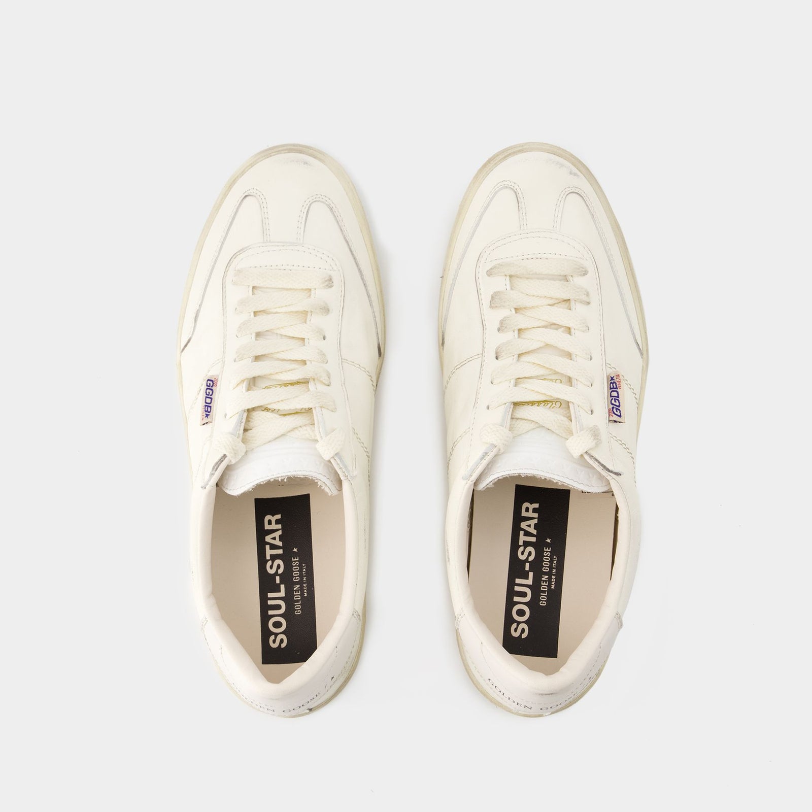 【関税&送料込】Golden  Soul Star Sneakers In Ivory Lea Golden Goose Sneakers Soul Star | Men's Shoes | Vitkac
