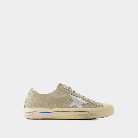 V- Star Sneakers - Golden Goose - Leather - Taupe/Silver