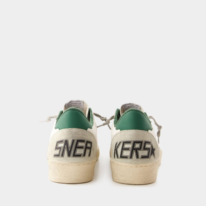 Ball Star Sneakers - Golden Goose Deluxe Brand - Leather - White/Green