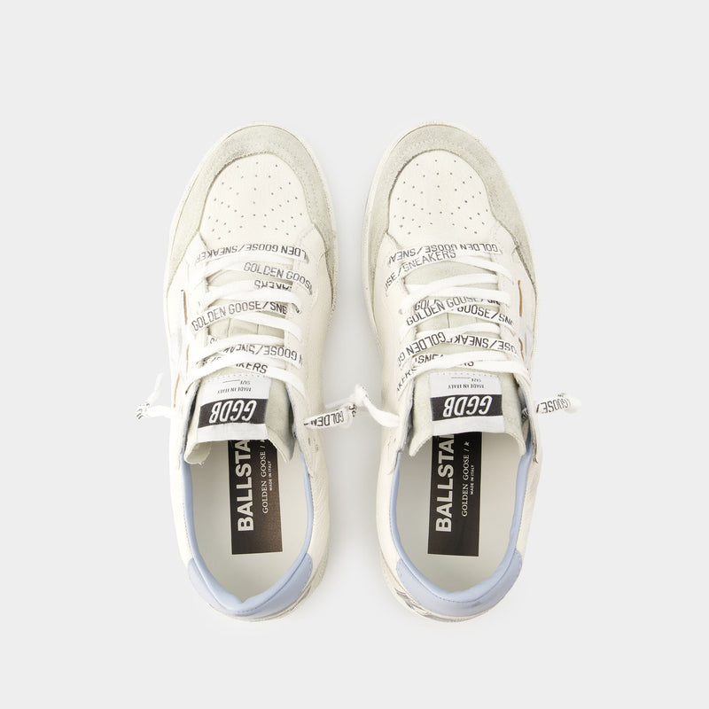 Ball Star Sneakers - Golden Goose Deluxe Brand - Leather - White