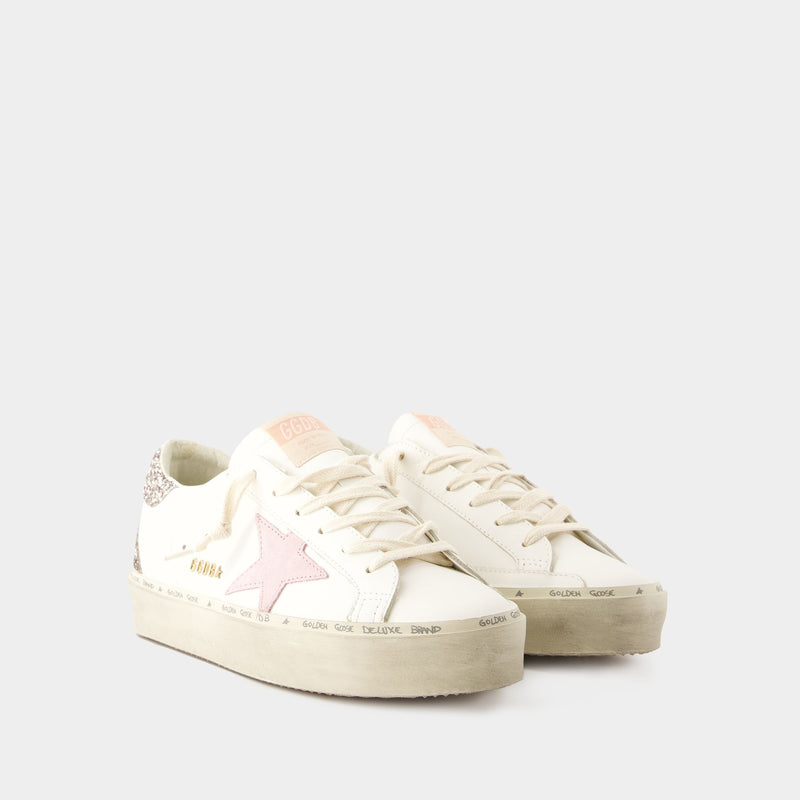 Hi Star Sneakers - Golden Goose Deluxe Brand - Leather - White