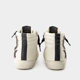 Slide Sneakers - Golden Goose Deluxe Brand - Leather - White