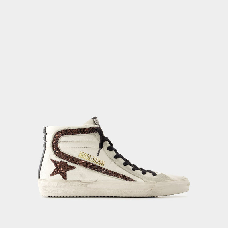 Slide Sneakers - Golden Goose Deluxe Brand - Leather - White