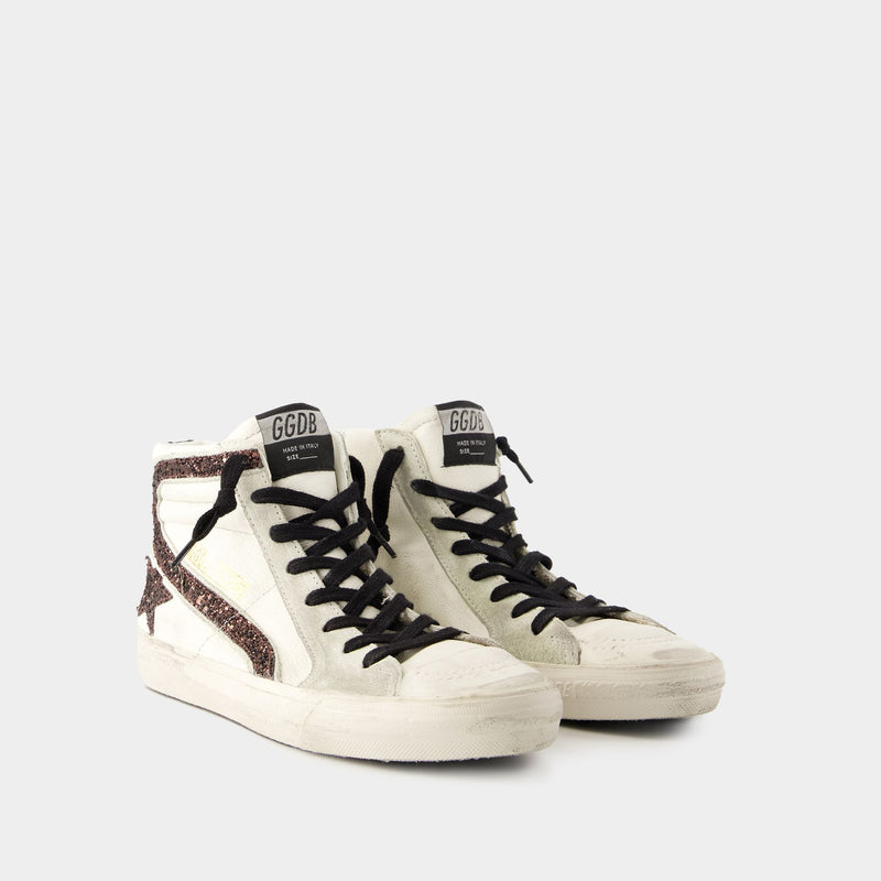 Slide Sneakers - Golden Goose Deluxe Brand - Leather - White