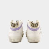 Mid Star Sneakers - Golden Goose Deluxe Brand - Leather - White