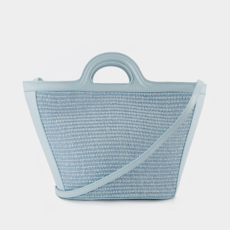 Tropicalia Small Shopper Bag - Marni - Light Blue - Leather
