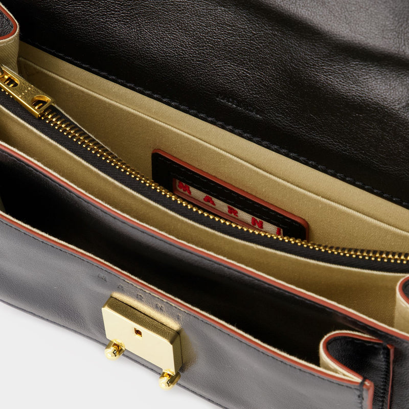 Trunk Soft Ew Crossbody - Marni - Black - Leather Trunk Soft Ew Crossbody - Marni - Black - Leather