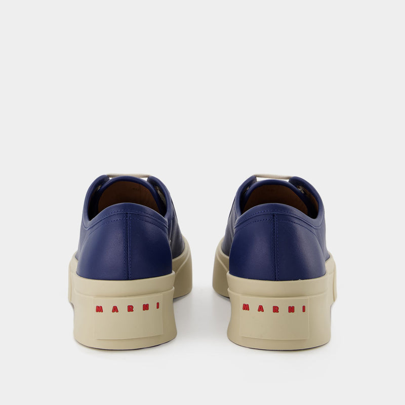 Pablo Lace-Up Sneakers - Marni - Blue - Leather